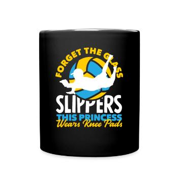 Lustiges Volleyball Geschenk - Tasse einfarbig - Schwarz - Vorne