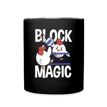 Lustiges Volleyball Geschenk - Tasse einfarbig - Schwarz - Vorne