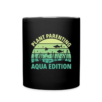 Plant Parenting Aqua Edition - Aqua Scape Aquarium - Tasse einfarbig - Schwarz - Vorne