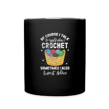 Crochet Tricot - Mug uni - noir - Devant