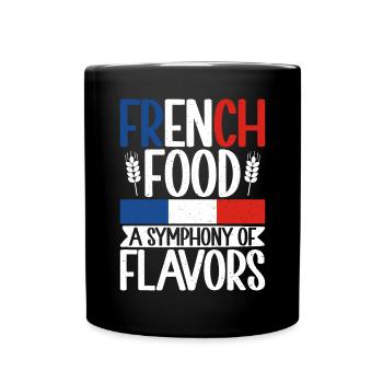 Cadeaux de cuisine française - Mug uni - noir - Devant
