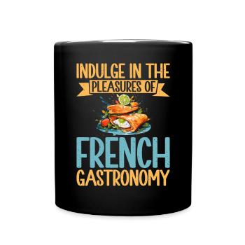 French Food Gifts - Full Colour Mug - black - Front