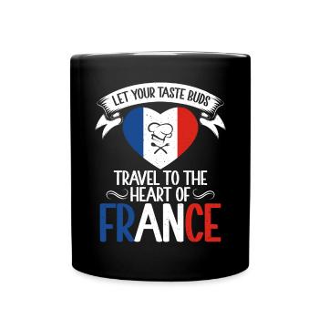 Cadeaux de cuisine française - Mug uni - noir - Devant