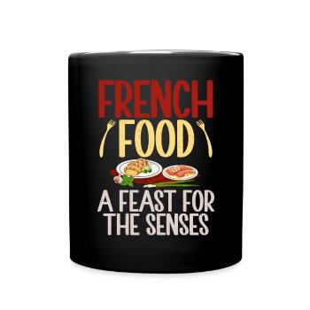 French Food Gifts - Full Colour Mug - black - Front