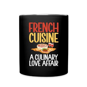 French Food Gifts - Full Colour Mug - black - Front