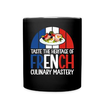 Cadeaux de cuisine française - Mug uni - noir - Devant