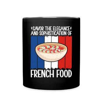 Cadeaux de cuisine française - Mug uni - noir - Devant