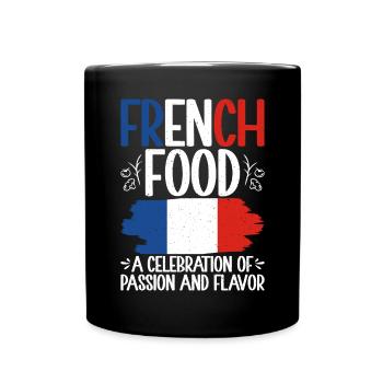 Cadeaux de cuisine française - Mug uni - noir - Devant
