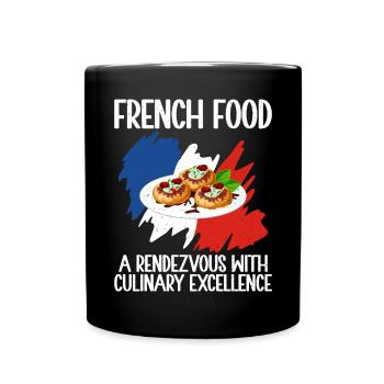 Cadeaux de cuisine française - Mug uni - noir - Devant