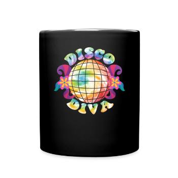 Disco Groovy Hippie des années 70 des années 80 Vintage Seventies - Mug uni - noir - Devant