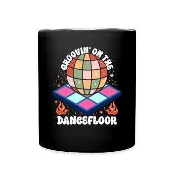 Disco Groovy Hippie des années 70 des années 80 Vintage Seventies - Mug uni - noir - Devant