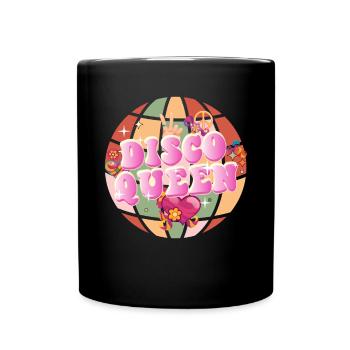 Disco Groovy Hippie des années 70 des années 80 Vintage Seventies - Mug uni - noir - Devant