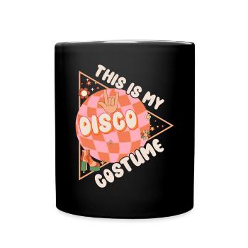 Disco Groovy Hippie des années 70 des années 80 Vintage Seventies - Mug uni - noir - Devant