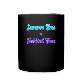 Sommer Festival - Tasse einfarbig - Schwarz - Vorne
