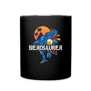 Bierosaurus Bière Osaur Bière Buveur de bière - Mug uni - noir - Devant