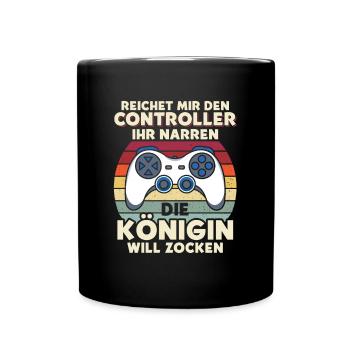 Tends-moi la manette, tu es un imbécile de la reine du pari - Mug uni - noir - Devant