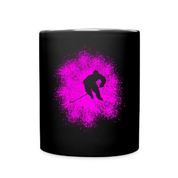 Hockey – Players on the - Full Colour Mug - black - Front