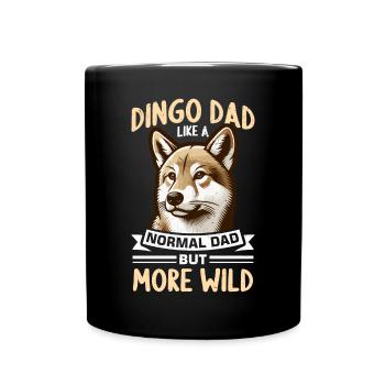 Dingo Australischer Hund - Tasse einfarbig - Schwarz - Vorne