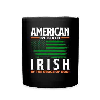 Funny Irishman Ireland Gift - Full Colour Mug - black - Front