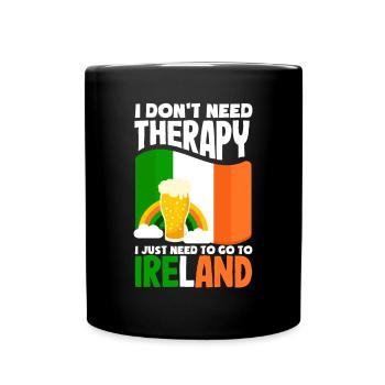 Funny Irishman Ireland Gift - Full Colour Mug - black - Front