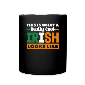 Funny Irishman Ireland Gift - Full Colour Mug - black - Front