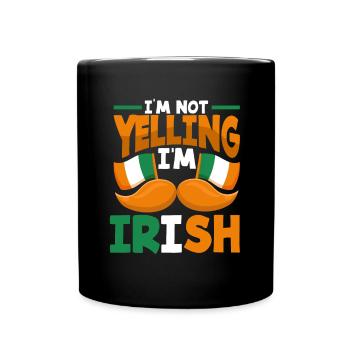 Funny Irishman Ireland Gift - Full Colour Mug - black - Front