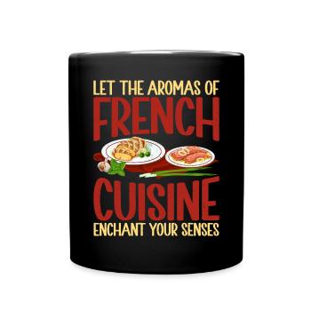 French Food Gifts - Full Colour Mug - black - Front