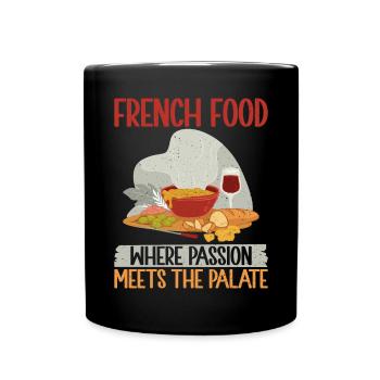 Cadeaux de cuisine française - Mug uni - noir - Devant