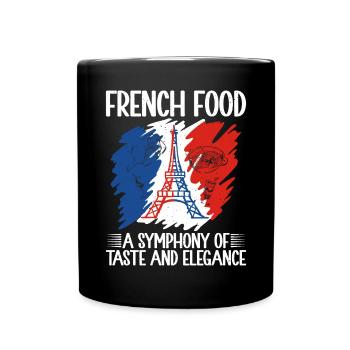 Cadeaux de cuisine française - Mug uni - noir - Devant