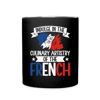 Cadeaux de cuisine française - Mug uni - noir - Devant