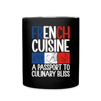 Cadeaux de cuisine française - Mug uni - noir - Devant