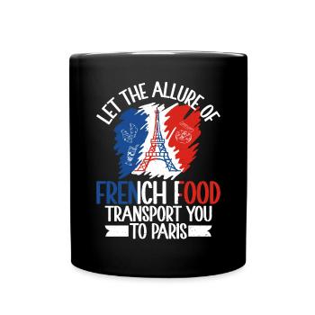 Cadeaux de cuisine française - Mug uni - noir - Devant