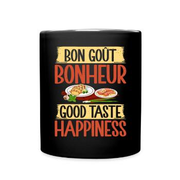 Cadeaux de cuisine française - Mug uni - noir - Devant