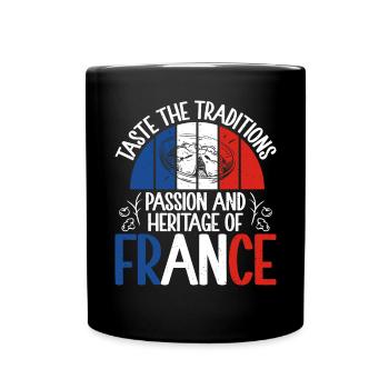 Cadeaux de cuisine française - Mug uni - noir - Devant
