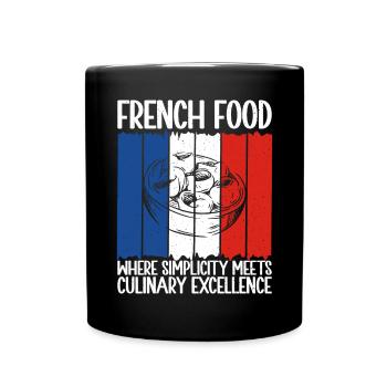 Cadeaux de cuisine française - Mug uni - noir - Devant