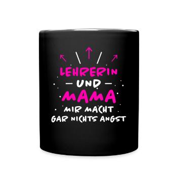 Lehrerin Spruch Lehrer Lustiges Lehrerin Geschenk - Tasse einfarbig - Schwarz - Vorne