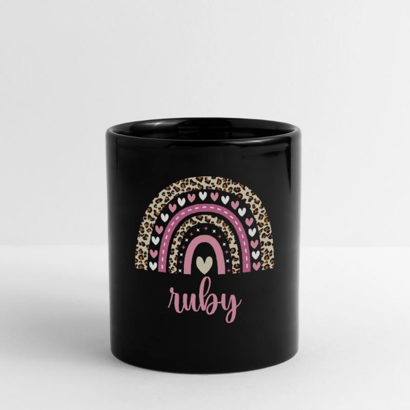 Ruby Regenbogen Name Geburtstag Ruby Tasse einfarbig