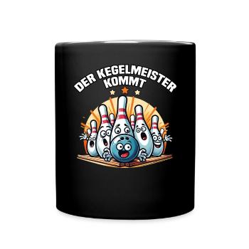 The bowling master is coming to Kegel Bowling Club Design - Full Colour Mug - black - Front
