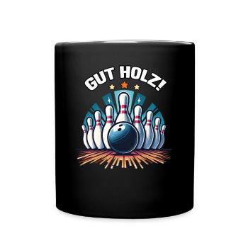 bonnes quilles en bois Skittles Club Design pour les quilles - Mug uni - noir - Devant
