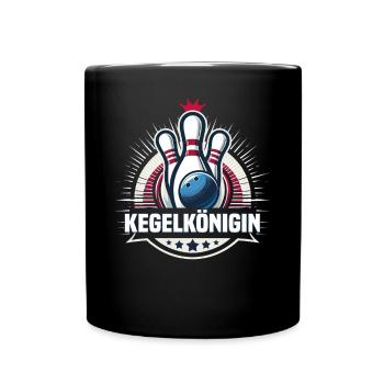 Bowling Queen Bowling Club Design for Bowling - Full Colour Mug - black - Front