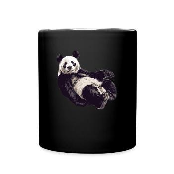Panda Ours Panda géant japonais - Mug uni - noir - Devant