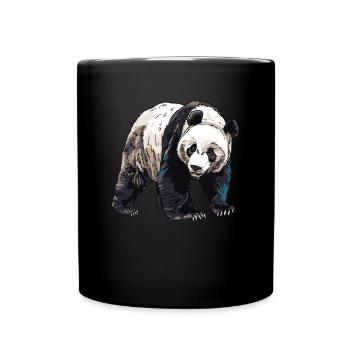 Panda Ours Panda géant japonais - Mug uni - noir - Devant