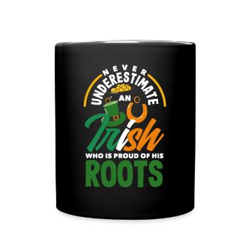 Funny Irishman Ireland Gift - Full Colour Mug - black - Front