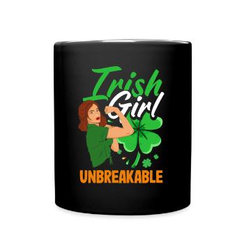 Funny Irishman Ireland Gift - Full Colour Mug - black - Front