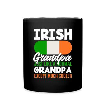 Funny Irishman Ireland Gift - Full Colour Mug - black - Front