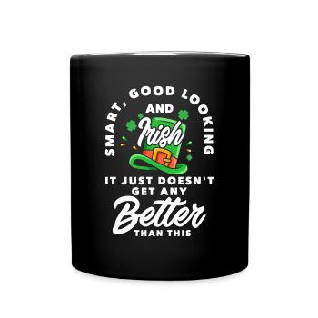 Funny Irishman Ireland Gift - Full Colour Mug - black - Front