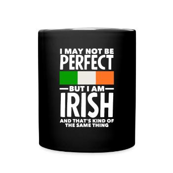 Funny Irishman Ireland Gift - Full Colour Mug - black - Front