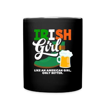 Funny Irishman Ireland Gift - Full Colour Mug - black - Front