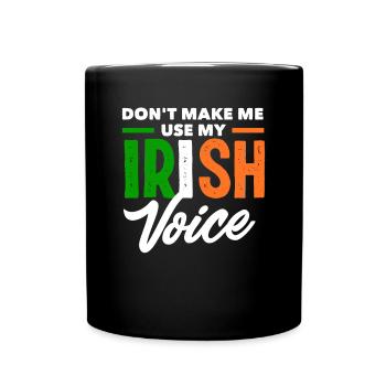 Funny Irishman Ireland Gift - Full Colour Mug - black - Front
