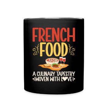 French Food Gifts - Full Colour Mug - black - Front